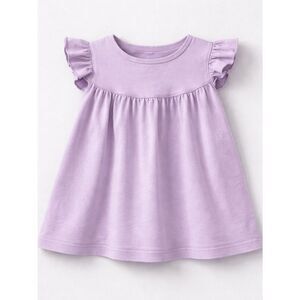 Sew Sassy purple lavender flutter sleeve dress size 6 months